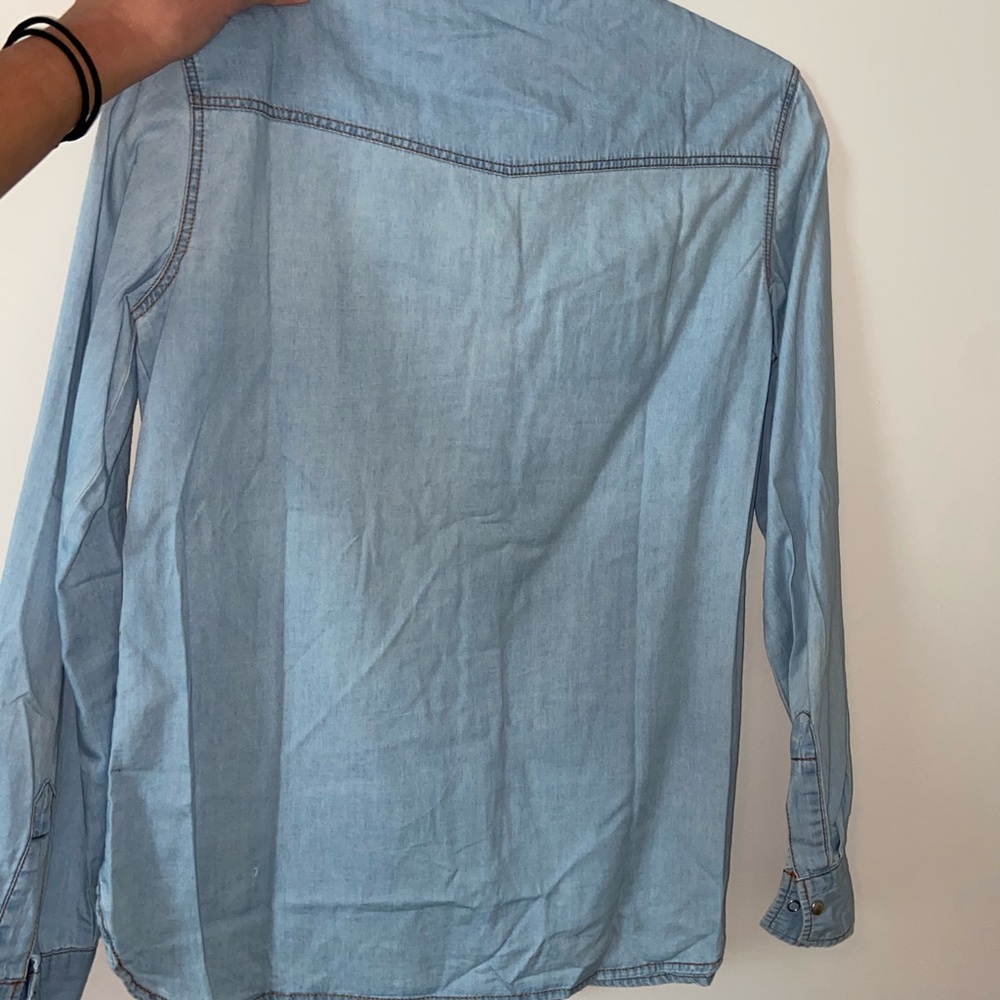 Denim long sleeve shirt